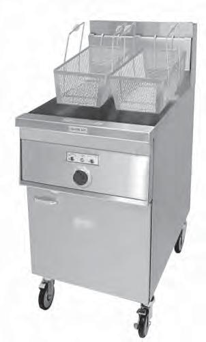24" Instant Recovery FRYERS Instant Recovery fryers are the only fryers built with a #7 highly polished stainless steel vessel and a true cold zone which captures and holds frying crumbs and debris.