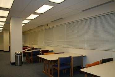 Recommendations Update lighting fixtures to accommodate more natural lighting. Lower overhead lighting on north end of main level to increase illumination. Provide desk/task lighting at study tables.