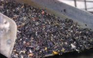 material separation untreated road refuse H W grit classification and