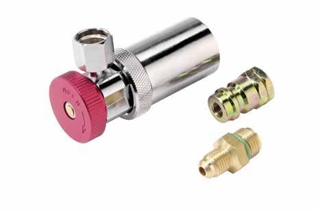 suction and pressure hoses. The kit can also be used for bypassing expansion valves, compressors, and drivers with dierent hose connectivity options.