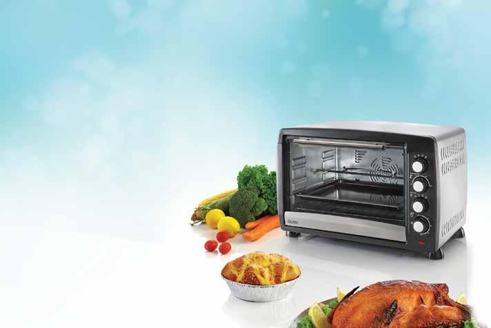 38 COOKING 39 Full back convection oven for that perfect baking SA 3079 MRP ` 5,195 Enjoy the best of baking & toasting