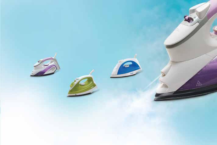 40 FOOD PREPARATION 41 7 LITRES CAPACITY 20 LITRES CAPACITY Steam Irons designed to make your lives a whole lot easier They effortlessly glide through toughest of creases to generate smooth ironing