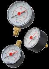 FLOW CONTROL Pressure Gauges Pressure Gauge Wide selection to suit all applications Both PSI and BAR registered 40mm dial up to 10.0 bar ¼" MBSP back inlet GAGE250017 50mm dial up to 4.