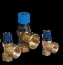 HEATING SYSTEM COMPONENTS Potable Pressure Relief Valves 104 Series High Capacity Potable Water Pressure Relief Valves Rapid removal of single piece cartridge for cleaning or replacement Diaphragm