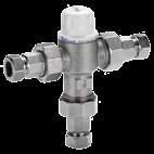 TEMPERATURE CONTROL Thermostatic Mixing Valves Heatguard TMV3-8 Fully approved basin, bidet, shower and high pressure bathfill applications Union connections give total installation flexibility Rapid