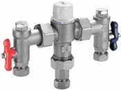 5 bar 1" HEAT160001 Potable water brass adaptor ZADP110780 SPECIFIERS Text: The Thermostatic Mixing Valve (TMV) must be TMV3 accredited, WRAS approved and comply with BS7942 & HTM041-01 D08.