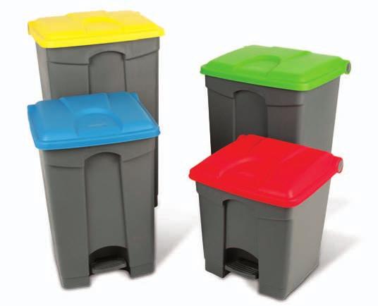 INDOOR WASTE SEPARATION STICKERS Associate a type of waste to the coloured lid of your choice.