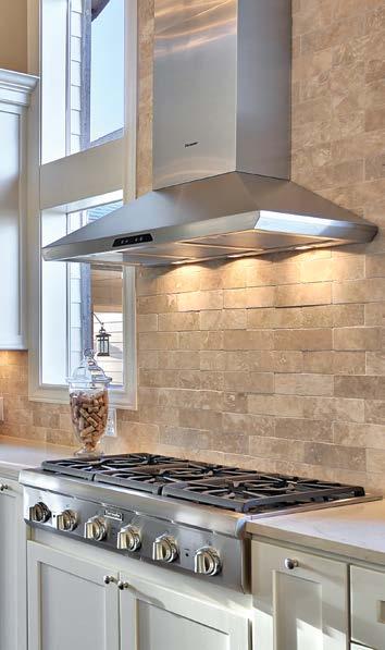 VENTILATION REQUIREMENTS We strongly recommend that a Thermador Professional Wall or Island Hood or Custom Insert be installed with all Thermador Professional Rangetops.