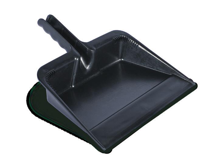 4 lbs Lobby Dustpan w/ Wheels & Broom Clip Molded from light and durable