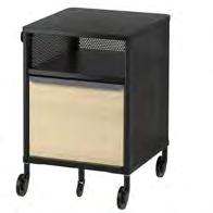 29 PE702503 PE702592 BEKANT storage unit on castors 205 Stained, clear lacquered ash veneer, clear lacquered oak veneer and powder coated