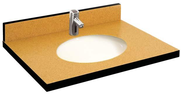 Bio-Deck Sinks Sloan Bio-Deck sinks are made from bio-material: Ground-up corn cobs replace the petroleum-based
