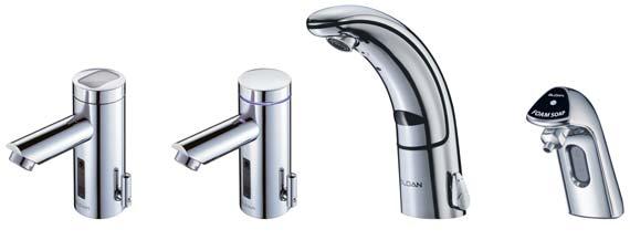Lavatories are available with any of Sloan s battery-powered Optima Plus, solar-powered or hardwired Optima