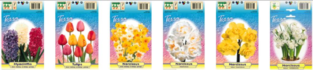 TERRA flowerbulbs in retailpacking It is so easy to sell our flowerbulbs, when you handle our prepacked assortment THE FINEST VARIETIES *** AND *** THE FINEST QUALITY!