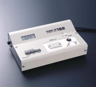 Measures tip temperature, leak voltage and ground resistance. Meets MIL-STD-2000 for leak voltage measurement.
