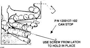The motors can be rotated clockwise slowly by hand to remove the cans that are not being held back by the can stop. CAUTION: Always rotate the motor in a clockwise direction.