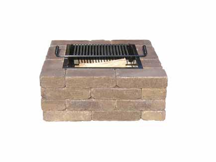 SQUARE FIRE PIT KIT The Fire Pit Kit will be a great weekend project that will bring the best of memories to you and your