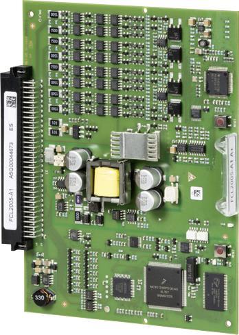 Transzorb diode P6KE20CA bi-directional 20 V, 5 %, 600 W/ms Part no. BPZ:4600510001 End of line unit for collective detection lines. 2.7.17.2 Line card (MS9i) FCL2003-A1 Line card (MS9i) Part no.