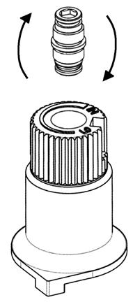 Fuel Conversion d) Insert a 5 /32 or 4 mm Allen wrench into the hexagonal key-way of the screw (see Figure 12), rotate it counter-clockwise until it is free and extract it.