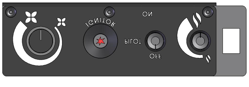Burner Lighting: Operating Instructions A) Make sure the pilot is lit. B) Turn gas control knob COUNTER CLOCKWISE to ON. C) Flip the burner switch to ON (Located on the surround panel).