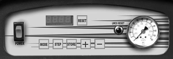 IV- How To Set Parameters Boiler display Using the six buttons on the front of the boiler (below) and the proper code, the boiler can be both monitored and modified using the digital display.