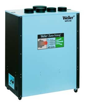 Volume Extraction WFE 8S Powerful fume extraction unit with large integrated pre-filter Mobile fume extraction unit purifies air at up to eight workstations Large built-in pre-filter The adjustable