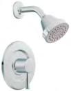 Bath & Shower ExactTemp 3/4" Thermostatic Thermostatic shower control with adjustable volume 3/4" volume control valve trim Valve trim only / TL3410* With rainshower showerhead / TL3400* With