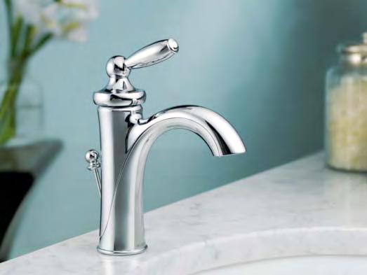Bath & Shower Brantford Brantford single-handle lavatory faucet / 6600 CHOOSE YOUR FINISH To order, combine the faucet or accessory model number
