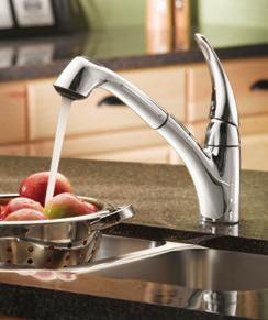 Single-Handle Pullout Faucet / 7560 CHOOSE YOUR FINISH To order, combine the model number