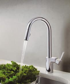 21 Single-Handle Pulldown Faucet 7565 Align From intimate galley kitchens to large gourmet workstations, Align faucets bring a refreshed modern look to your home.