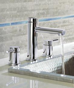 LAVATORY FAUCETS 65 Single-Handle Lav Faucet 6190 Deckplate included.