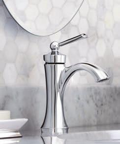 LAVATORY FAUCETS 69 Single-Handle Lav Faucet 4500 NEW! Wynford NEW! Create a relaxed, yet traditional, style statement in the bath with Wynford faucets and accessories.