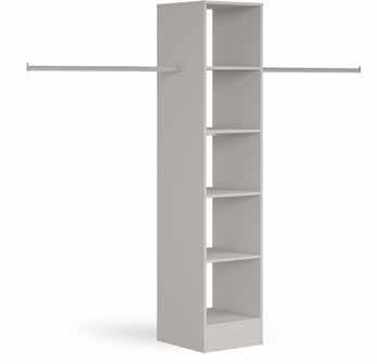 SHELF AND HANGER TOWER UNITS UPDATED DESIGN FOR 2018 A simple shelf and hanger, which can go as wide as