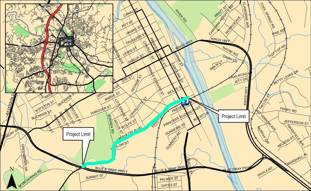 Constrained Plan Projects Lafayette Blvd (US 1 BUS) Phase I (Fredericksburg) Project Name: Lafayette Blvd (US 1 BUS) Phase I Preliminary Engineering Cost: $500,000 Route Number: US-1BUS Right-of-Way