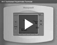 Setting up your thermostat Setting up your Wi-Fi programmable thermostat is easy. It is preprogrammed and ready to go as soon as it is installed and registered. 1 Install your thermostat.
