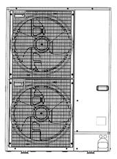 Removing the fan motor (MF, MF2) () Remove the service panel. (See Figure ) (2) Remove the top panel. (See Figure ) (3) Remove 5 fan grille fixing screws (5 ) to detach the fan grille.