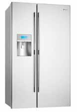white filtered ice and water dispenser (cubed & crushed ice) frost-free separate temperature controls for fridge and freezer fingerprint-resistant surface aqua direct electronic controls door alarm