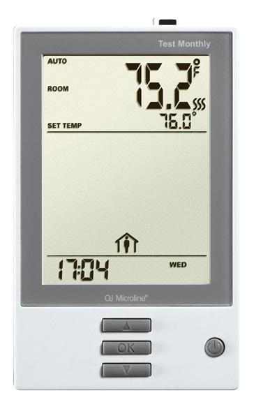 concrete and wooden floors Power Supply: 120-240 VAC 50/60 Hz; 15A maximum resistive load Class A (5mA trip level) GFCI * Wi-Fi enabled model available PRO Dual Sensing Programmable Thermostat The