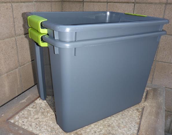 lid NO LARGER than 1/16! Will your bin be located indoors?