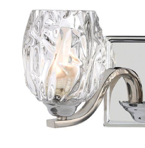 com The Kalli bath lighting collection by Feiss emits soft light sparkling through thick,