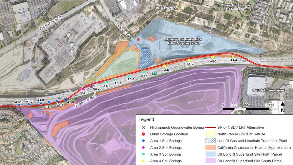 USEPA requested additional studies at OII Superfund Site USEPA Comments: Construction of the NSDV alignment may result in possible hazardous materials release, potential impact