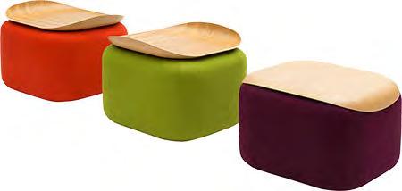 MEETING SEATS OR WORKPLACES IN COMBINATION WITH SMALL SATELLITE TABLES.