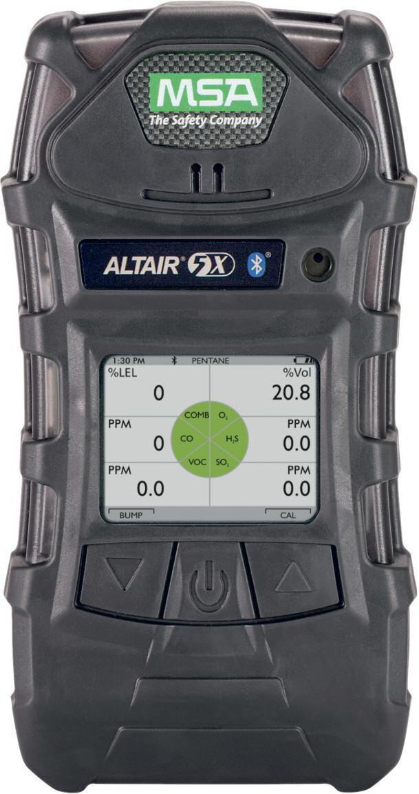 ALTAIR 5X Multigas Detector Features FULLY COMPATIBLE WITH MSA LINK AND LINK PRO SOFTWARE AND MSA GALAXY GX2 TEST SYSTEM ADVANCED MOTIONALERT AND INSTANTALERT FEATURES VARIETY OF OPTIONAL MSA