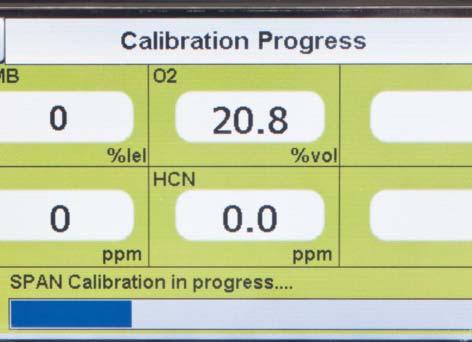 successful calibration is automatically entered when using RFID-tagged gas cylinders, providing users with