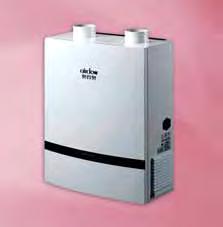 purification, 75% exchange efficiency; -25 to 50 C; 18dB operating noise; 15W fan; 200W heater; 100 to 240VAC; 10kg; 45x15x33cm; Solar Keymark,