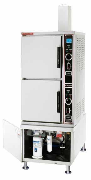 MARKET FORGE ETP-10 GAS & ELECTRIC The ENERGY STAR qualified Eco-Tech Plus Atmospheric Steamer from Market Forge Industries is a stainless steel atmospheric steamer with two cooking compartments,