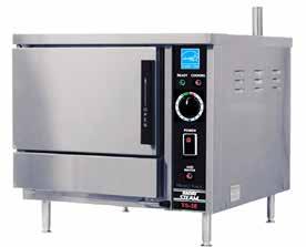 STEAM COOKERS MARKET FORGE TS-3E & TS-5E ELECTRIC These innovative electric broilerless steamers offer big results in a compact countertop model with no plumbing required.