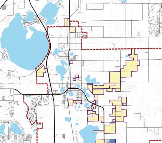 development approvals. The annexations in progress include those areas that will experience second generation (mid-term) growth for this area.
