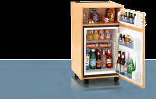 Non-chilled ambient compartment for glasses, snacks and beverages or for installing a Dometic Safe (prosafe 281, MD 281, MD 282).