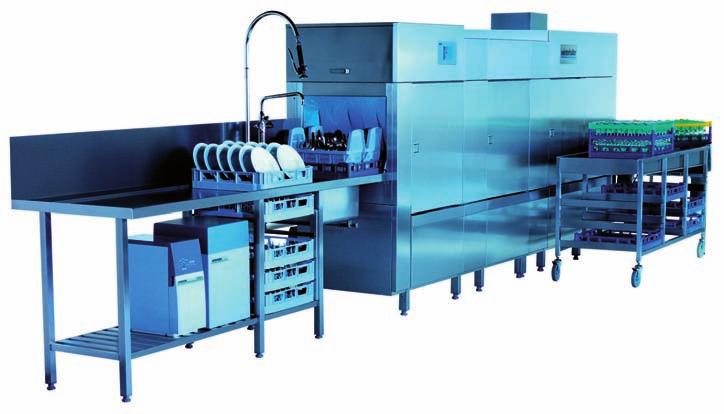 AUTOMATIC RACK CONVEYOR DISHWASHERS A versatile new range of automatic rack conveyor dishwashers suitable for large catering operations.