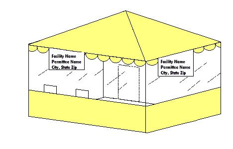 III. Food Booths: Except as provided below, the booth must be entirely enclosed with four complete sides, a top and cleanable floor.